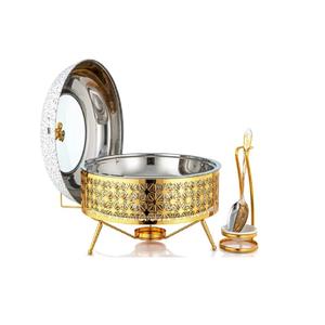 Unique Design Metal Chafing Dish Luxury Wedding Party Catering Serving Hot <b>Food</b> <b>Server</b> Chafing Dish <b>Warmer</b> <b>Buffet</b> - Product Image 4