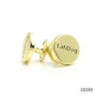 Supplier Rivet Kulit OEM Profesional berkualitas tinggi 12mm Rivet Logam Enamel Lunak dengan Logo Merek Kustom untuk Kalung Anjing Kulit
