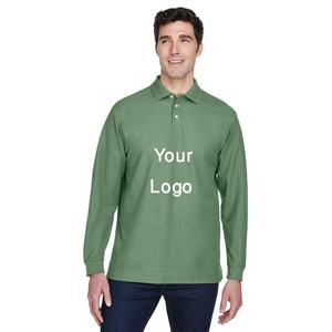 Direct <b>Factory</b> Supplier's Wholesale 100% Cotton for Polo T-Shirt for Men Long Length Dark Technique Solid Bangladesh's Hot - Product Image 1