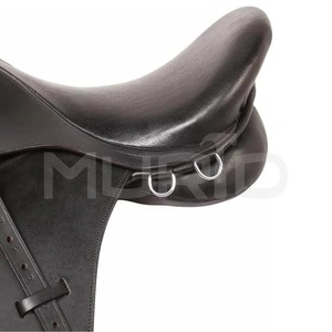 Selle de dressage anglaise personnalisée de haute qualité, confortable et durable, en cuir véritable, pour le saut d'obstacles, avec arceau en bois, directement du Pakistan - Product Image 5