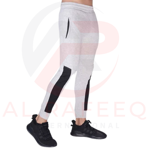 กางเกงขายาวสไตล์ไฮสตรีทสำหรับผู้ชายรุ่นใหม่ล่าสุด รับสกรีนโลโก้ ผลิตจากผ้าฝ้ายผสมโพลีเอสเตอร์ น้ำหนักเบา เอวกลาง ทรงตรง - Product Image 4