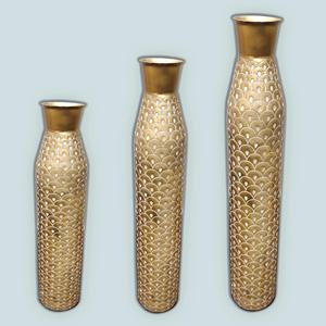 Vase à fleurs en fer de style côtier haut et mat en laiton 2026, décoration élégante en métal, salon moderne, vente en gros directe d'usine, meilleur prix - Product Image 4