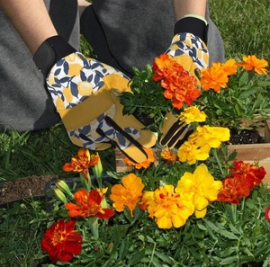 ถุงมือหนังกันลื่นสำหรับเด็กทนทานต่อการเจาะสำหรับงานสวน - Product Image 4