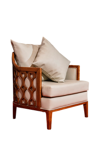 Silla individual de madera de fresno de estilo de lujo con asientos de cuero, muebles elegantes para sala de estar - Product Image 6