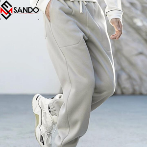 Pantalón de chándal de algodón elástico de cintura media para hombre, transpirable, para gimnasio, para correr, a prueba de viento, informal, sostenible, servicio OEM - Product Image 2