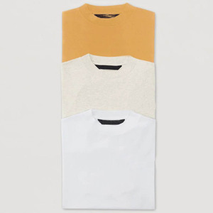 Camiseta en blanco de alta calidad de algodón liso personalizado suelta de manga corta de microfibra de secado rápido transpirable hombres camiseta - Product Image 5