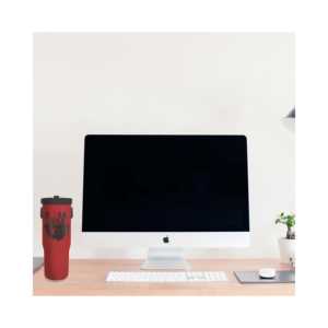 Gourde isotherme Stranger Things 0,85 L en acier inoxydable avec poignée et paille rabattable, idéale pour le camping et les cadeaux d'affaires - Product Image 4