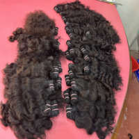 Cheveux humains vierges brésiliens en vrac Arrow Exim 100g pour tressage - Texture Body-Wave/Deep-Wave/Loose-Wave/Lisse - Toutes les couleurs peuvent être teintes