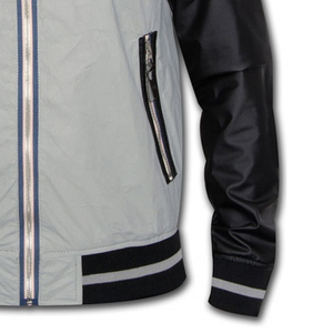 Chaqueta de algodón con letras universitarias de béisbol para hombre, chaquetas universitarias con cremallera y logotipo personalizado impreso en varios colores - Product Image 5