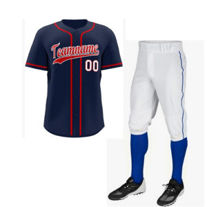 Uniforme de baseball original à impression par sublimation personnalisé pour les jeunes, les entraînements et les tenues d'équipe, ensembles d'uniformes de baseball, vente en gros - Product Image 6