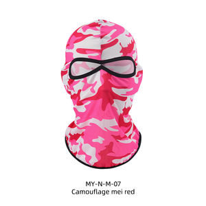Masque de balaclava tactique camouflage à 2 trous respirant et coupe-vent pour le sport, la moto - Product Image 4