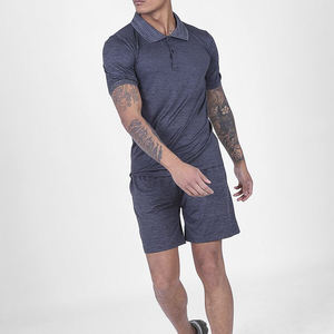 ชุดเสื้อโปโล2ชิ้นสำหรับผู้ชายชุดวอร์มสั้นชุดวิ่งกางเกงขาสั้นออกแบบโลโก้ได้ตามต้องการ - Product Image 4