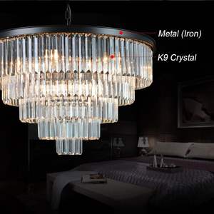 Lustres en cristal blanc modernes de luxe éclairage pendentif lustre plafonniers luminaire (16 lumières) léger pour mariage - Product Image 3