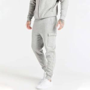 <b>Men</b> Custom Logo Active Pullover Tracksuit 100% Cotton Zipped Hoodie Matching <b>Joggers</b> Wholesale <b>Cargo</b> Solid - Product Image 4