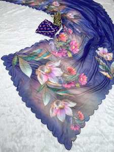 Trending Modern Georgette Handwork Saree for <b>Parties</b> Weddings Diwali <b>Proms</b> - Product Image 5