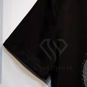 T-shirts à manches courtes pour hommes, 100% coton, écologiques, à séchage rapide, avec strass, conçus sur mesure, pour l'hiver et les activités de plein air - Product Image 5