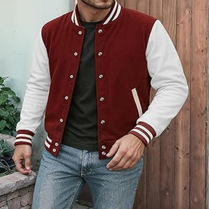 Chaqueta Universitaria para Hombre al por Mayor, Chaqueta de Lana de Invierno, Personaliza tu Propio Diseño de Logotipo, Chaqueta Universitaria en Venta - Product Image 2