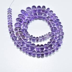 Perles Rondelle Lisse Améthyste Rose 6 11mm AAA Qualité Pierres Précieuses Naturelles 16 Pouces Brin 0.55mm Trou pour Bijoux Faits à la Main - Product Image 2
