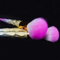 Pinceaux de maquillage pour le visage de haute qualité, en gros, de luxe, professionnels, à marque privée, 10 pièces, poils synthétiques, manche en bois