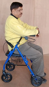 טכנולוגיה חדשה הפכה rollator עם תמיכה במושב ובלמים ווקר מקופל למכירה על ידי יצואנים - Product Image 3