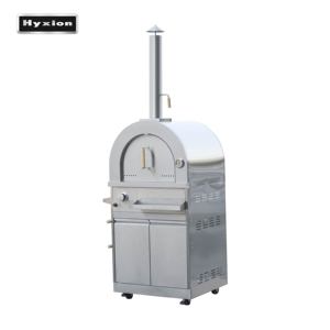<span class=keywords><strong>Four</strong></span> à pizza durable en acier inoxydable, au <span class=keywords><strong>bois</strong></span> et au gaz, avec armoire inférieure - Product Image 2