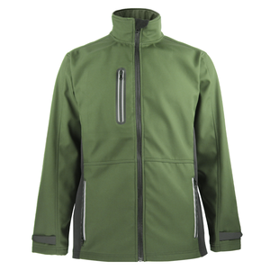 เสื้อแจ็คเก็ตกันลมผ้านิ่มสีดำสำหรับผู้ชาย - Product Image 2