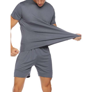 ชุดเสื้อกันลมสำหรับผู้ชายชุดเสื้อแจ็คเก็ตผ้าไนลอนกางเกงขาสั้นชุดวิ่งสีตัดกันชุดลำลองสำหรับผู้ชาย - Product Image 5