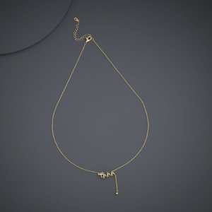 Collar de Moda para Boda 185061, Perlas de Imitación, Cadenas de Acero Inoxidable y Latón, Diseño Geométrico con Forma de Número y Flores, Bañado en Rodio - Product Image 4