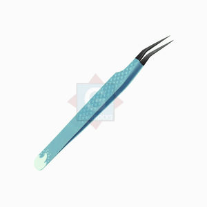 Premium Quality <b>Lash</b> Tweezers Stainless Steel Wholesale Beauty Instruments Eyelash Extension Tweezers - Product Image 2