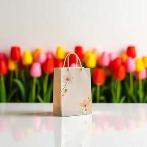 Bolsa de papel de arte ecológica reutilizable para comida para llevar Pizza y embalaje de regalo promocional seguro para microondas y biodegradable - Product Image 5