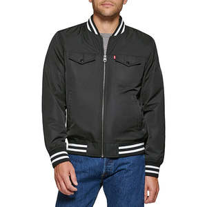 Blouson universitaire en toile pour homme, col montant, service OEM personnalisé, écologique, respirant, faible MOQ - Product Image 1