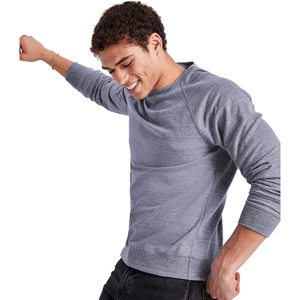 Sweat-shirt personnalisé pour homme à col rond en polyester/coton molletonné, écologique, avec logo brodé, techniques de gonflage, numérique, thermique pour l'hiver - Product Image 3