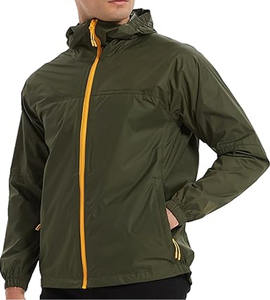 แจ็กเก็ตกันลมไซส์พลัสไซส์สำหรับผู้ชายแจ็คเก็ตโพลีเอสเตอร์กันน้ำฝนสำหรับใส่วิ่งกลางแจ้งออกแบบได้ตามต้องการ - Product Image 1