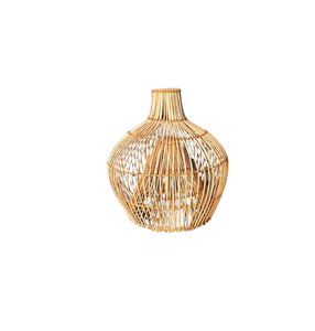 Diseño tradicional de linterna de bambú natural para decorar el hogar Hotel restaurante jardín por lámpara de luz de mimbre regalo muebles de negocios - Product Image 1