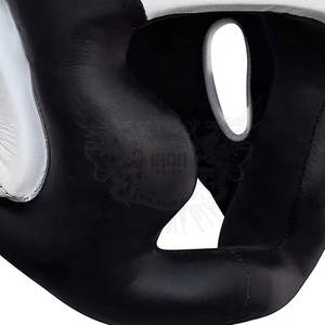 Protector de cabeza de cuero de alta calidad Protección facial completa Ecológico Transpirable Entrenamiento de boxeo Adultos Venta al por mayor Precio bajo - Product Image 2