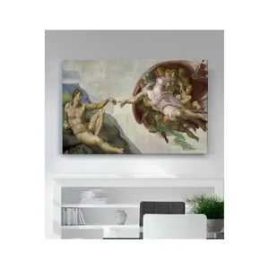Fida Michelangelo La création d'Adam Impression sur toile - Product Image 6