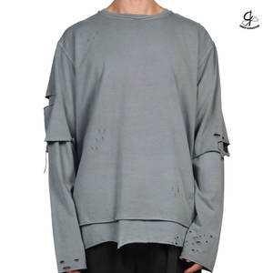 Good Quality Professional Double Layer T-Shirt Custom Patches <b>Top</b> Price Women Double Layer T-Shirt For Sale - Product Image 1