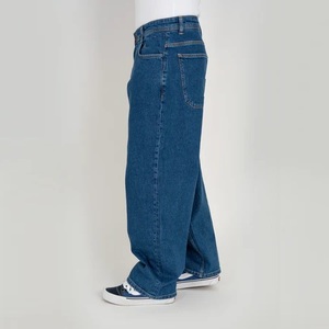 Nouvelle Arrivée Jean Ample et Large pour Homme Grande Taille Tendance Urbaine Européenne et Américaine 100% Coton Séchage Rapide Écologique Mi-taille - Product Image 3