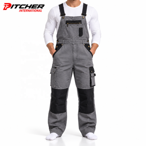 Salopettes en jean indigo pour hommes, bretelles réglables, utilitaires, pour détaillants, faible MOQ, vente en gros - Product Image 1