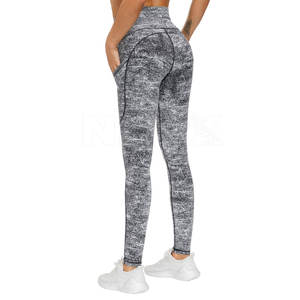 Venta Directa de Fábrica: Leggings de Yoga Sólidos para Mujer, Efecto Scrunch Butt, Cintura Alta, Ecológicos, Largo hasta la Pantorrilla, Ropa Deportiva para Gimnasio - Product Image 5