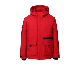 Chaqueta Acolchada Personalizada, Transpirable, de Secado Rápido, para Hombre y Mujer, Elegante, Cálida, Ligera, con Cuello Alto y Capucha de Piel - Product Image 2