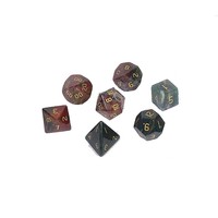 Ensembles de dés en pierre de sang naturelle gravée personnalisée jeu de dés personnalisé à utiliser en gros dés en pierre de cristal naturel Vikings