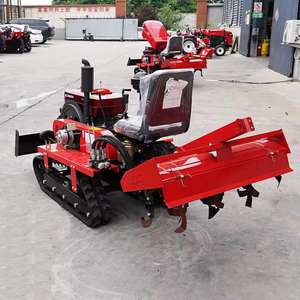 High Quality 50 Hp Ride-On <b>Rotary</b> Tiller Crawler Tractor Best Agricultural <b>Machinery</b> Parts - Product Image 3