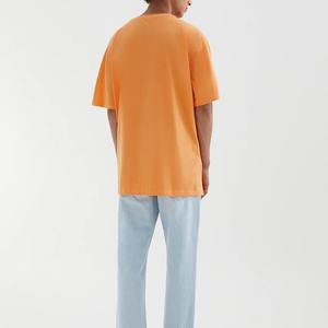 Venta al por mayor personalizado Vintage hombres Camiseta de algodón de alta calidad Unisex manga corta Puff estampado desgastado efecto de luz Streetwear - Product Image 2