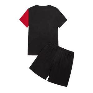 Custom Streetwear Cotton <b>Jogging</b> <b>Short</b> Set Sportswear Gym Tracksuit and <b>Short</b> 2 Piece <b>Shorts</b> Track Suit <b>Men</b> T Shirt Set - Product Image 2