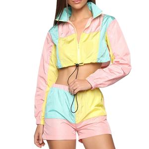 Conjunto de Chaqueta Corta y Pantalones Cortos Personalizados para Mujer, Traje de Verano, 100% Nailon, Impermeable, 2026 - Product Image 2