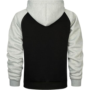 Sweat-shirts à capuche pour hommes de couleur unie, logo personnalisé, 100% coton, écologiques, respirants, décontractés - Product Image 4