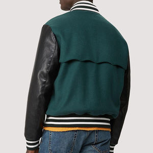 Chaqueta Universitaria Personalizable al por Mayor para Hombre, Modelo 2026, con Diseño Bordado en la Parte Delantera, Chaqueta Bomber Negra de Béisbol, Ropa de Calle de Invierno - Product Image 2