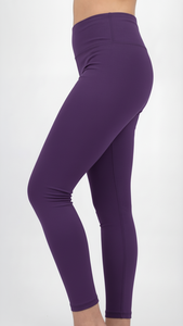 Leggings de sport pour femmes, taille haute, violet améthyste, OEM personnalisé, pantalon de yoga compressif, vêtements de sport actifs - Product Image 4