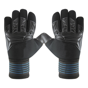 Guantes de Portero Profesionales Transpirables Antideslizantes Unisex para Adultos y Niños, Protección para los Dedos, Cuero Grueso, Guantes de Fútbol Lisos - Product Image 1